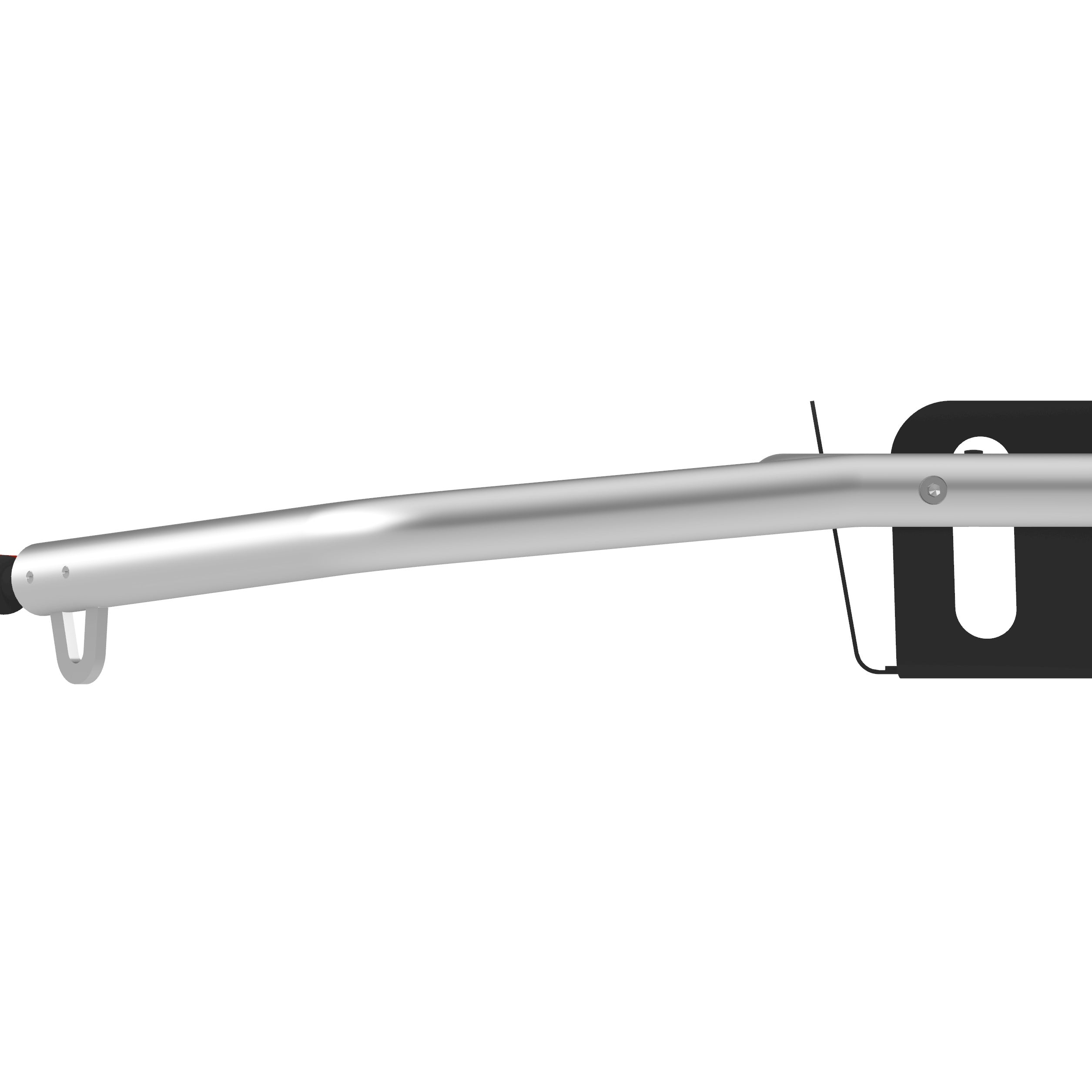 Fahrradanhänger-Deichsel im Seitenprofil