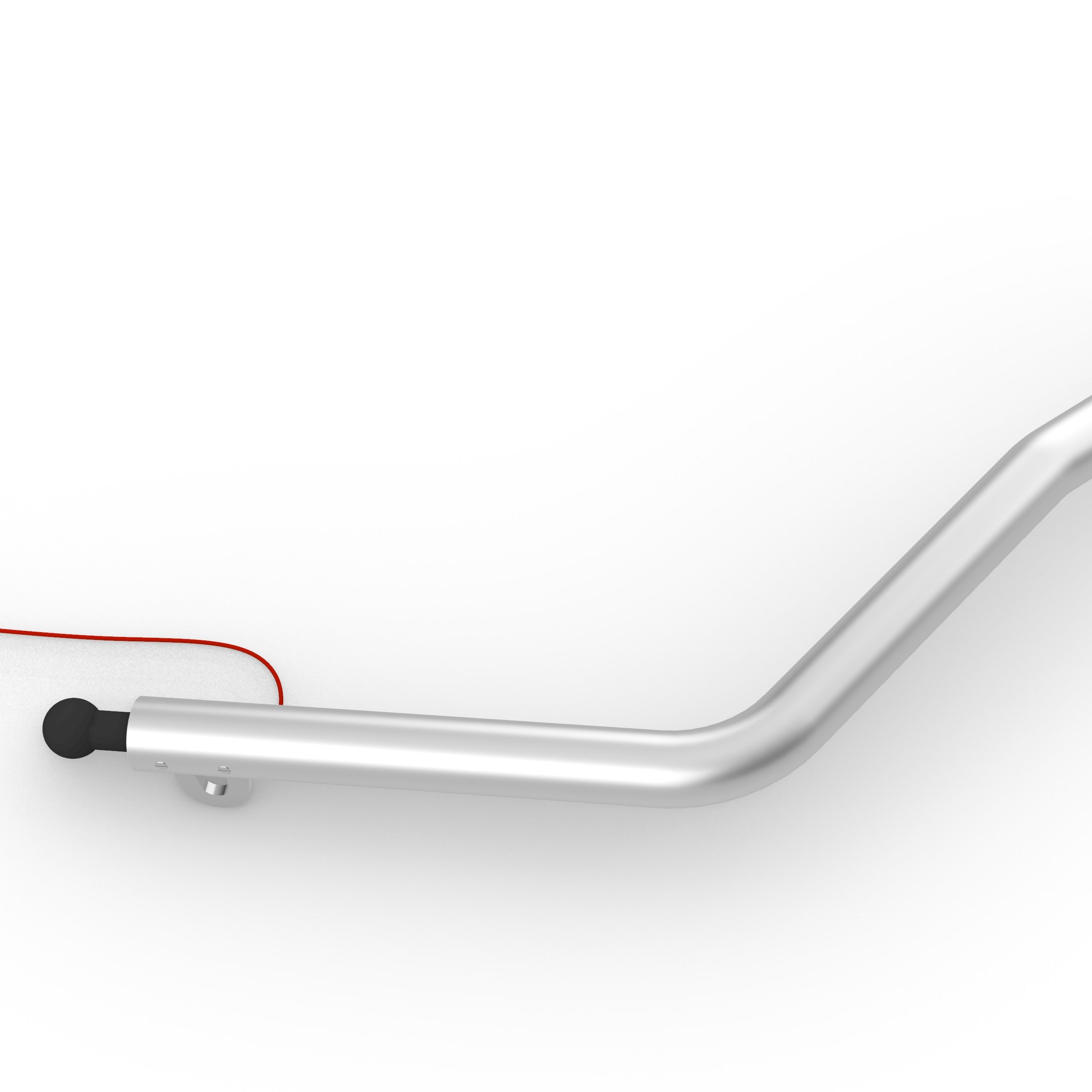 Fahrradanhänger-Deichsel kompakt mit Sicherungsseil