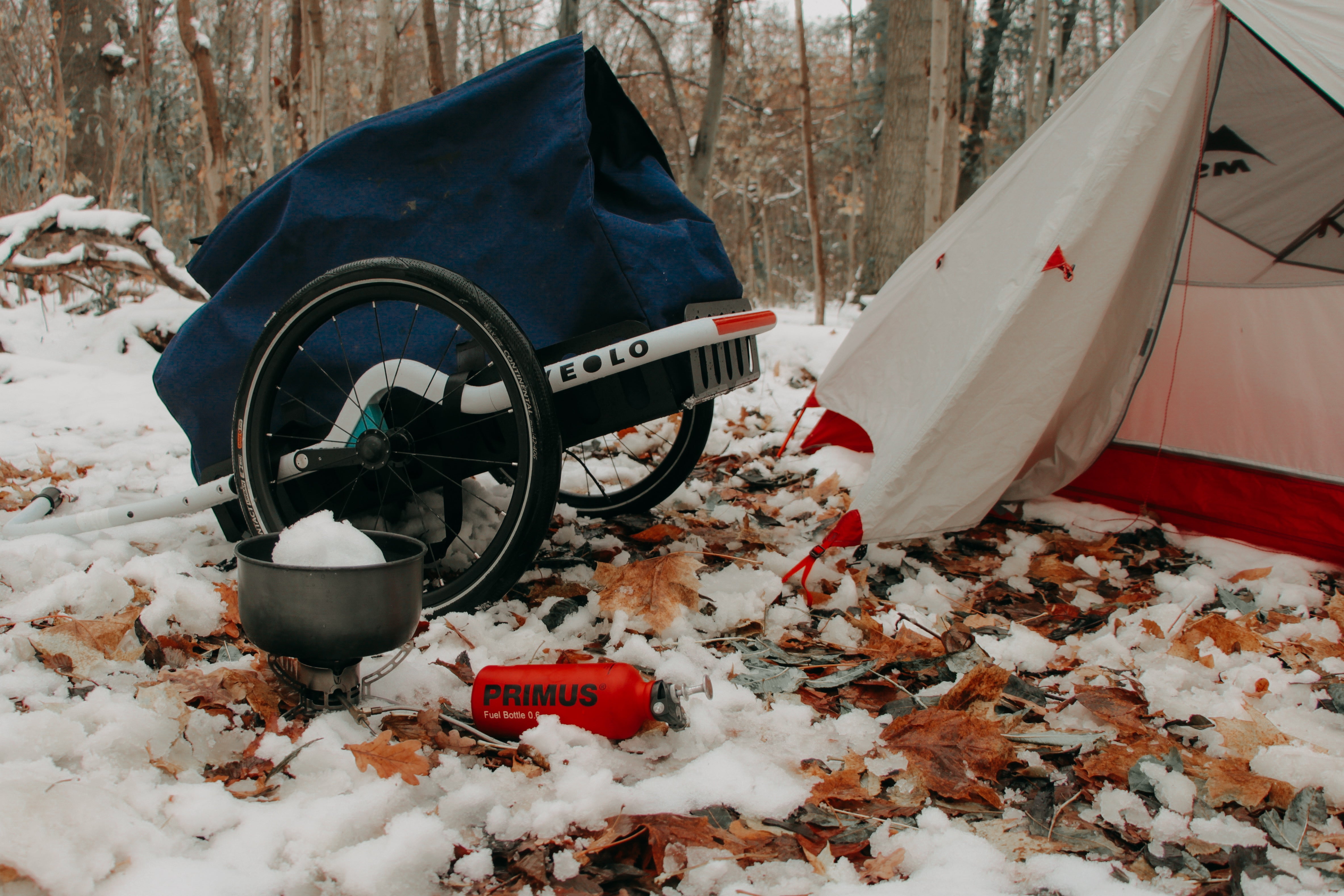 veolo lastenanhaenger camping winter