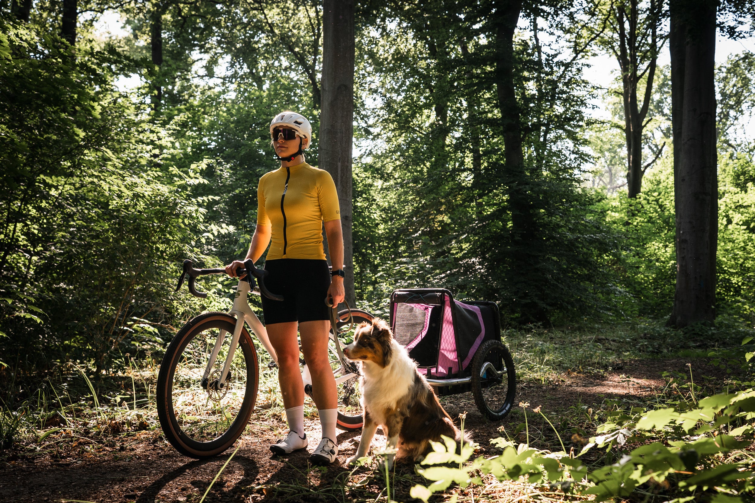 Mit und und Hänger unterwegs